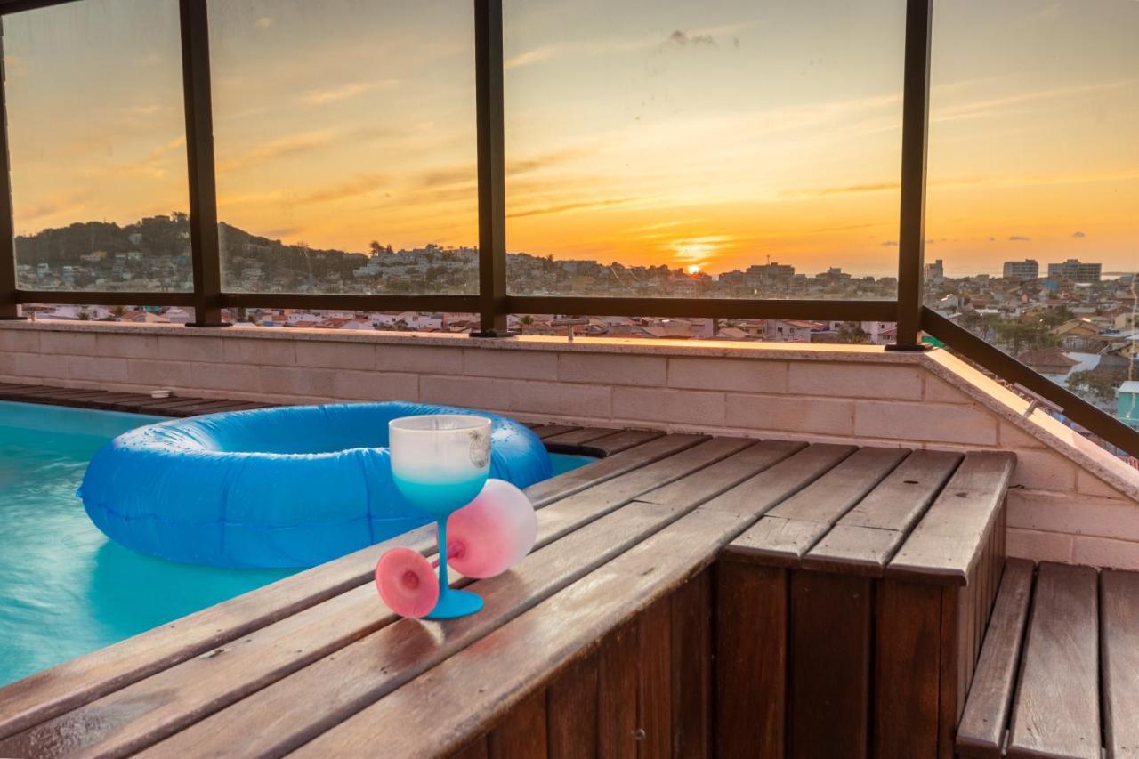 Cobertura Pe Na Areia Com Piscina Privativa E Vista Mar Na Praia Dos Anjos, Arraial Do Cabo, Para Ate 8 Pessoas 외부 사진